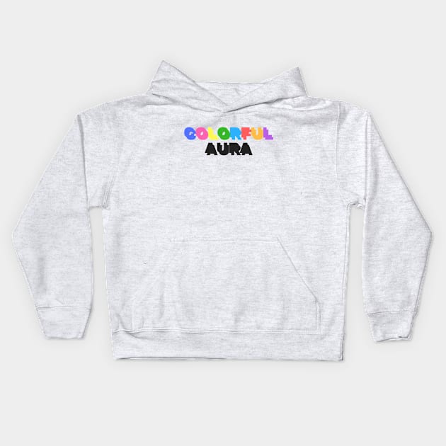 Colorful Aura/Neon Guts V1 Kids Hoodie by MerchSaveTheWorld